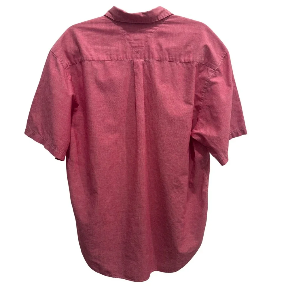 Vintage 90s‎ Tommy Hilfiger Crest Button-Up Shirt – Size L – Made in Hong Kong